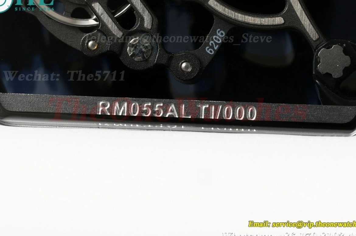 Strap Skeleton RM055 RMUL2 On Dial Blue T+F White Ceramic Rubber White 1225